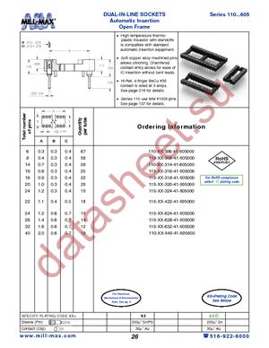 110-93-422-41-605000 datasheet  